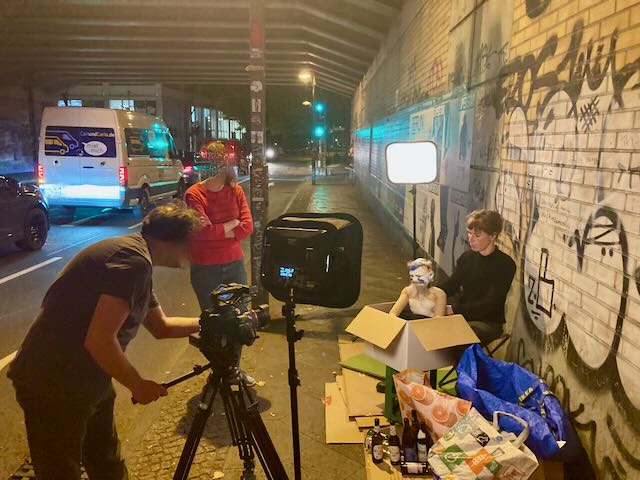 Dreharbeiten mit Alexander Hector